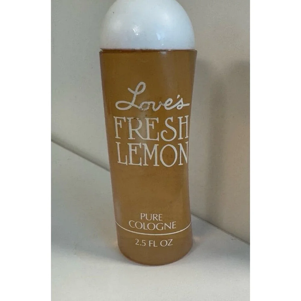 Vintage 1970s Love's by MEM Fresh Lemon Pure Cologne 2.5 fl oz Splash